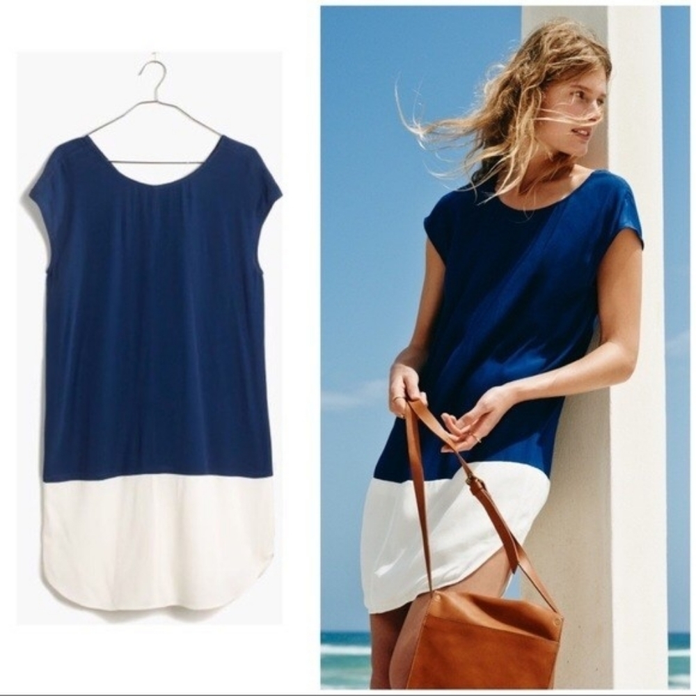 Madewell Colourblock Layout Tunic Dress